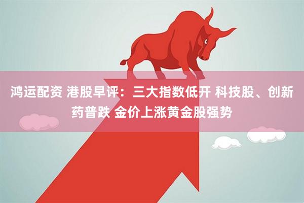 鸿运配资 港股早评：三大指数低开 科技股、创新药普跌 金价上涨黄金股强势